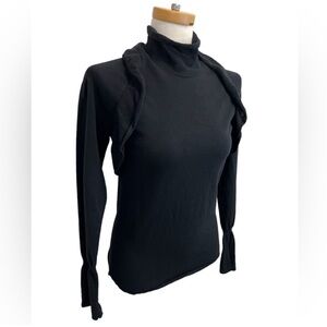 IRO Ruffle Mock neck Turtleneck Sweater
